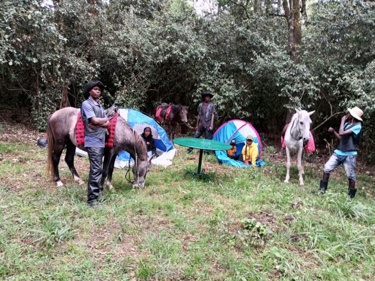 Camping and Hiking Group in Kenya