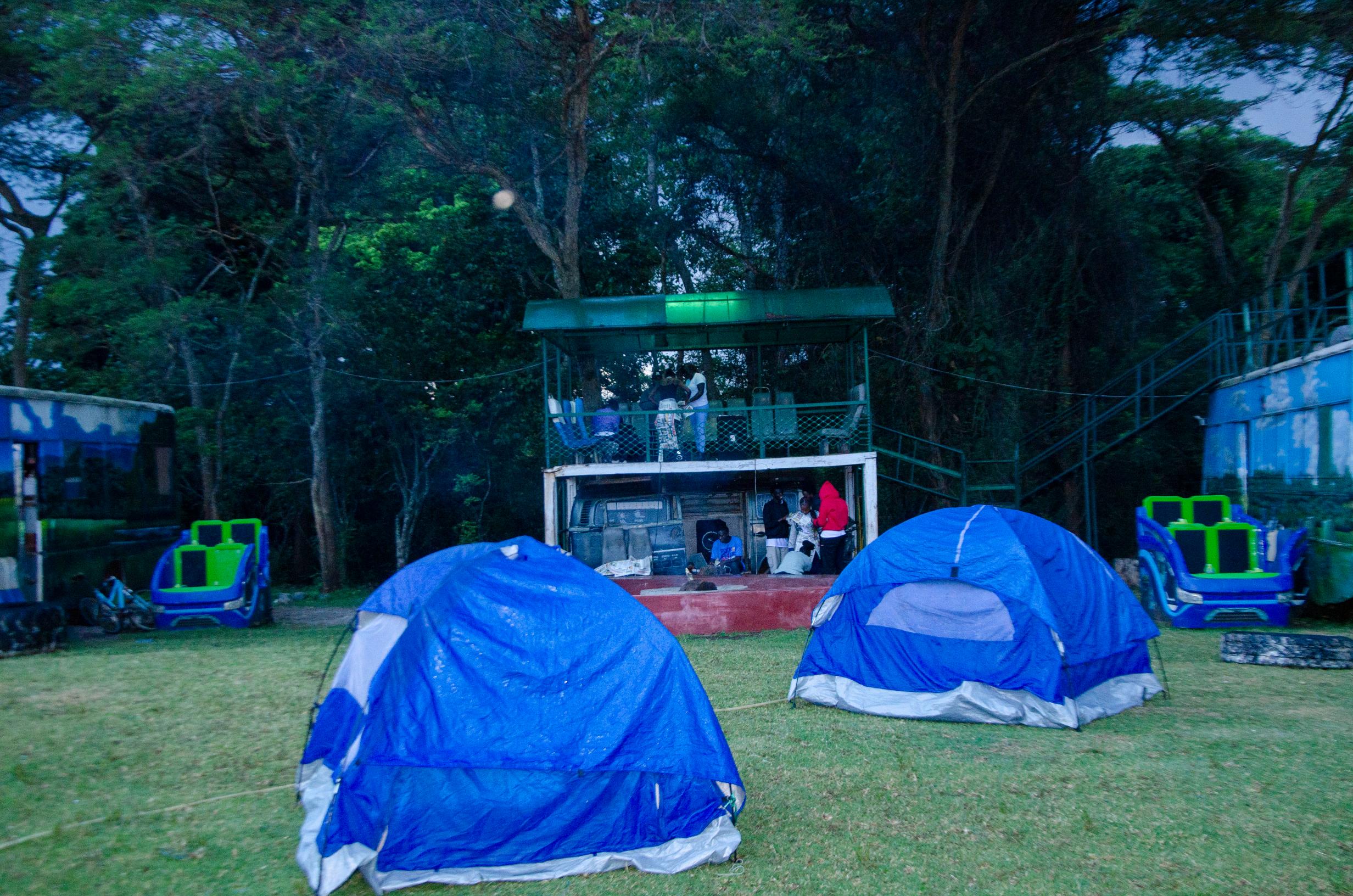 Camping in Kenya team building